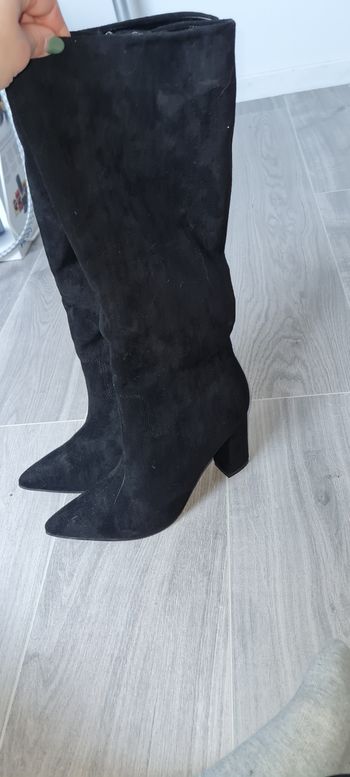 Bottes effet velours