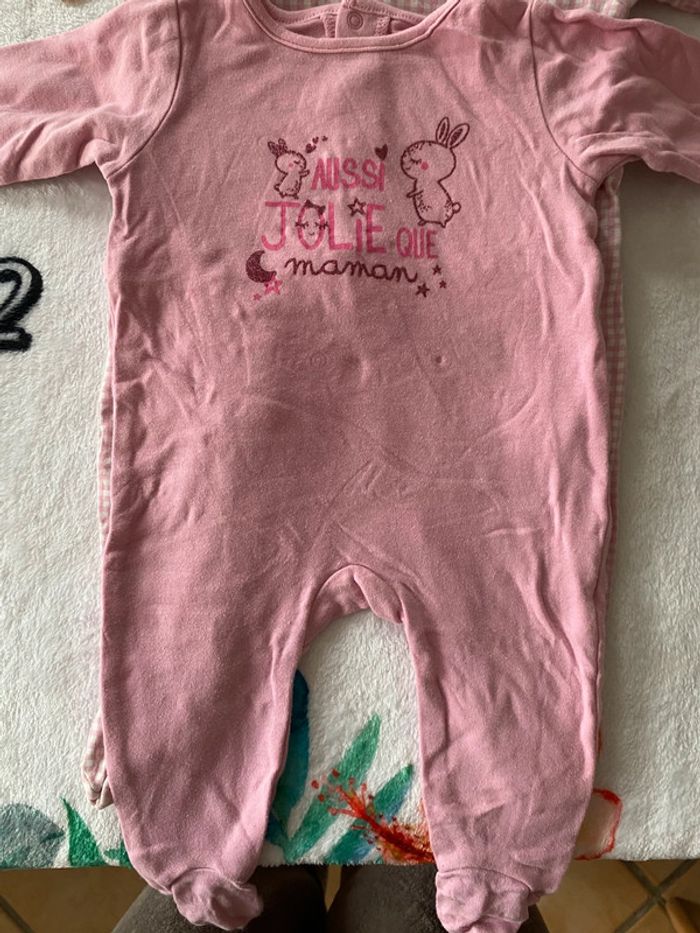 Lot de 3 pyjamas 6 mois - photo numéro 2