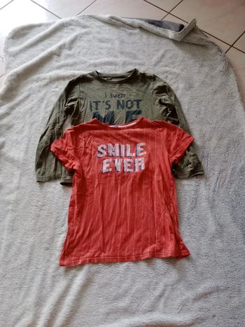 T-shirt garçon 10 ans #lot de 2 c54