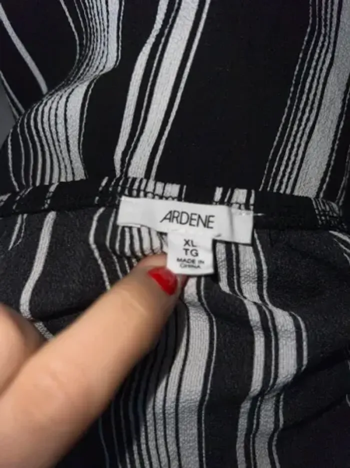 Combinaison pantalon fluide rayée noir et blanc Ardene - photo numéro 5