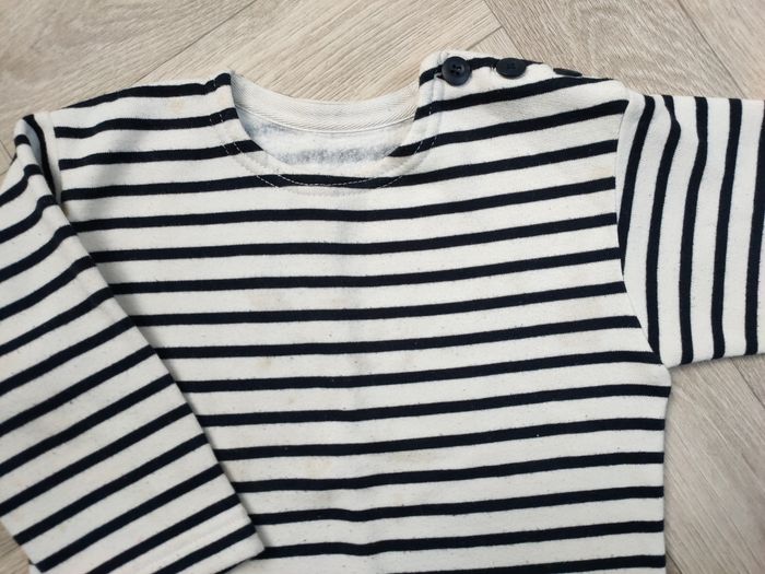 Tenue unisexe marinière et legging maille Zara noir 4 ans - photo numéro 3
