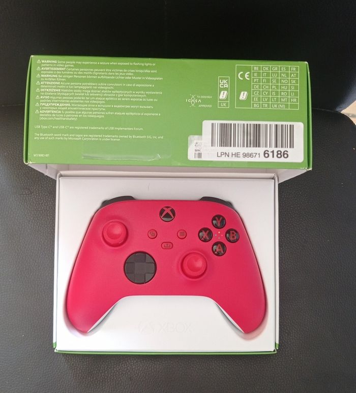😍manette Xbox red pulse pour séries xs one sx pc new packaging - photo numéro 9