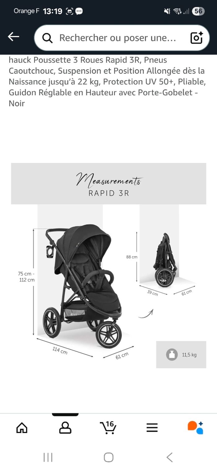 Poussette 3 roues - photo numéro 2