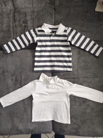 Haut manches longues à col rouler 23 mois garçon