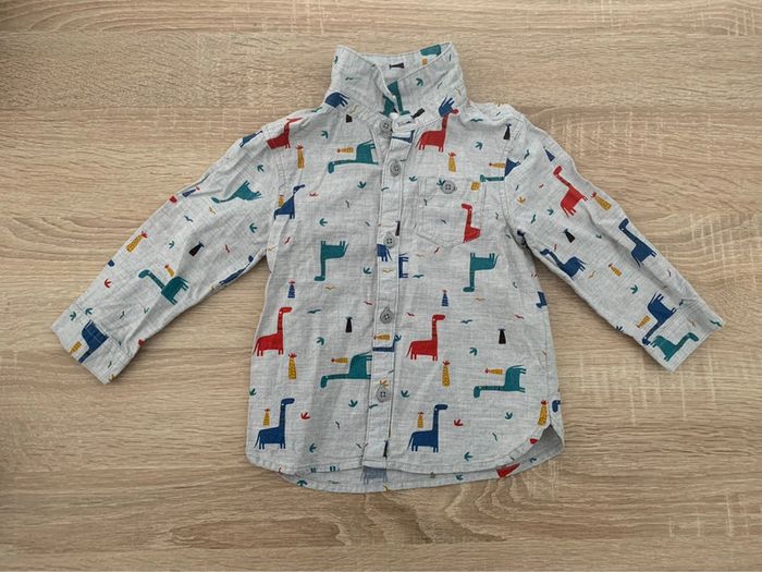 Ensemble pantalon, tee-shirt et chemise 9 mois - photo numéro 3