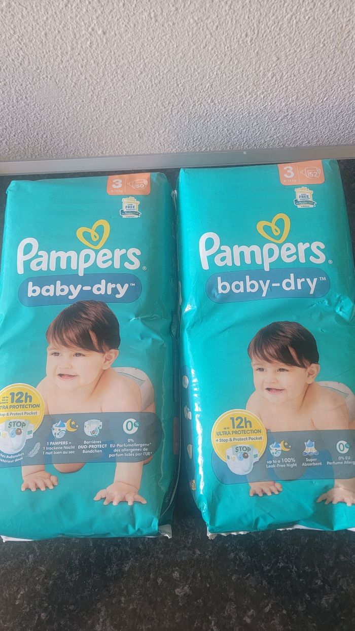 Pampers baby-dry taille3 (102) - photo numéro 2