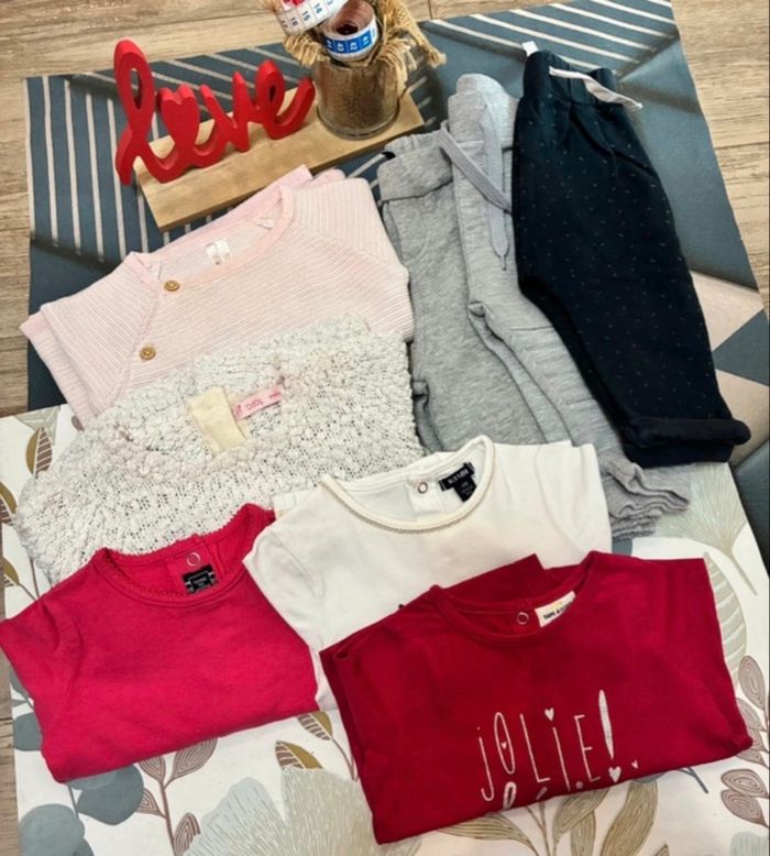 Lot de 8 vêtements bébé - 6 mois