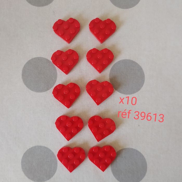 Lego : 10 coeurs réf 39613 - photo numéro 1