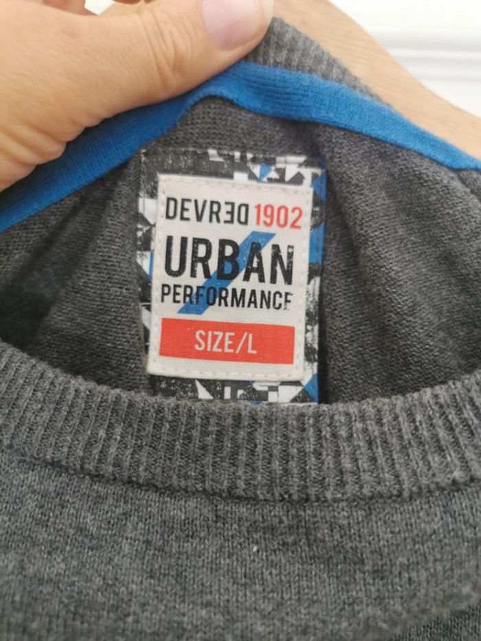 Pull homme gris en coton devred Taille L tbe - photo numéro 4