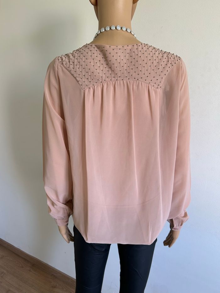 Blouse rose nude à manches longues Vero Moda taille XS jamais portée - photo numéro 5