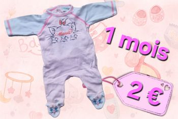 pyjama fille 1 mois