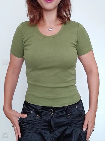 T-shirt uni kaki