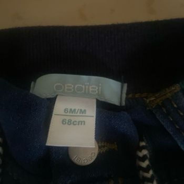 Lots 1 pantalon Jeans  6mois  68cm  marron - photo numéro 2