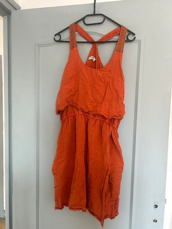 Jolie robe orangée avec poches • Kaporal • Taille L/40