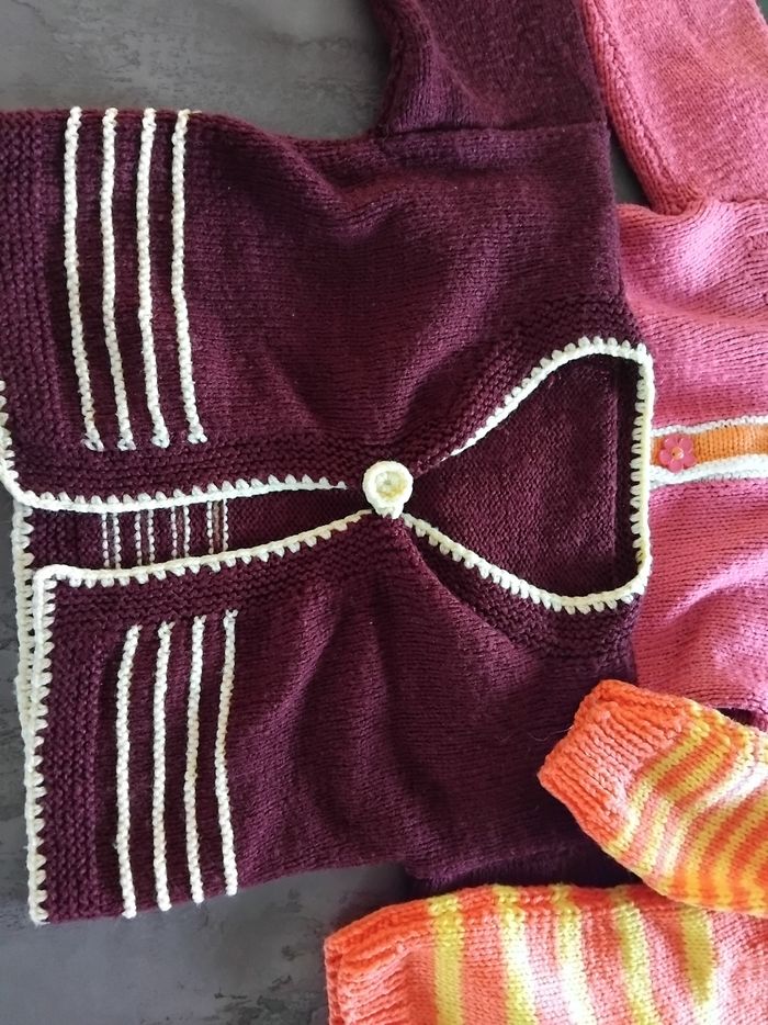 Lot gilet laine fille - photo numéro 4