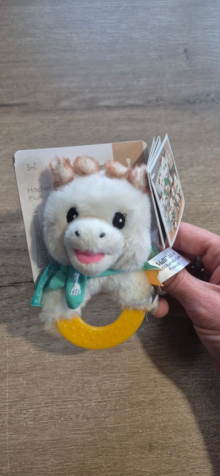Hochet peluche à mordiller - photo numéro 3