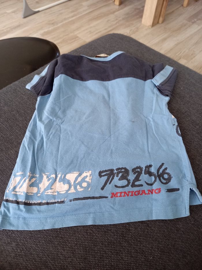 Tee-shirt manches courtes bleu - photo numéro 2