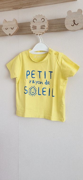 T-shirt jaune Gémo 12 mois