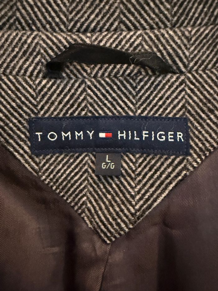 Long manteau en laine et cachemire Tommy Hilfiger gris Taille L - photo numéro 3