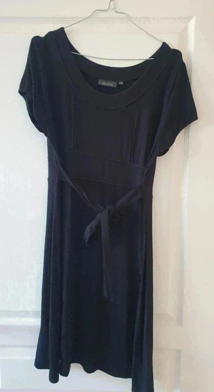 Jolie Robe noire de grossesse 42/44 Kiabi Maman fluide