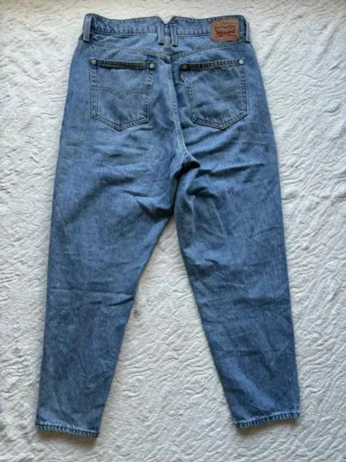 Jean Levi’s femme  High Waisted Mom Jean Bleu clair W34 L27 2XL/44 mega taille haute - photo numéro 11
