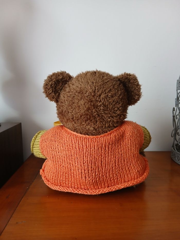 Peluche-doudou Ourson brun *Phildar *23cm - photo numéro 4