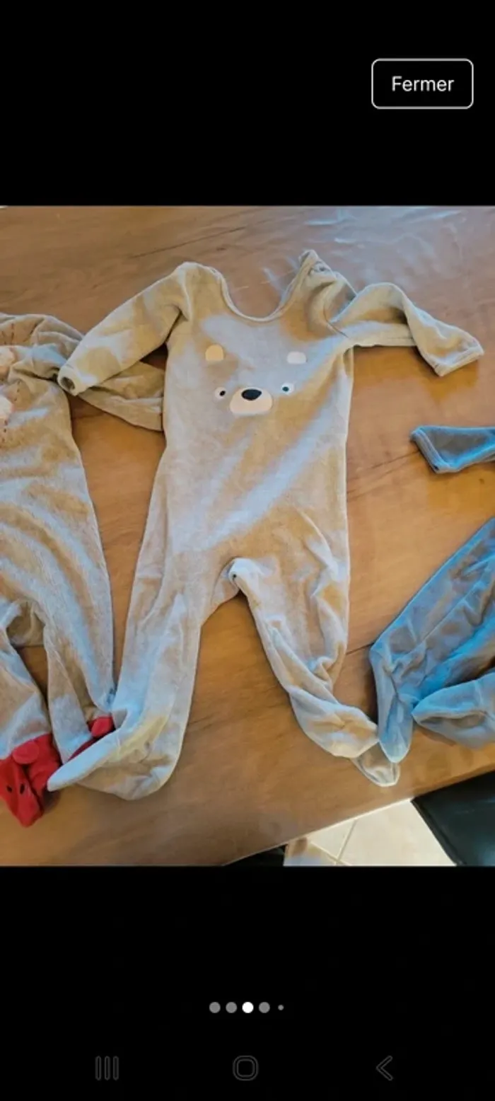 Lot de 3 pyjamas 12 mois - photo numéro 3