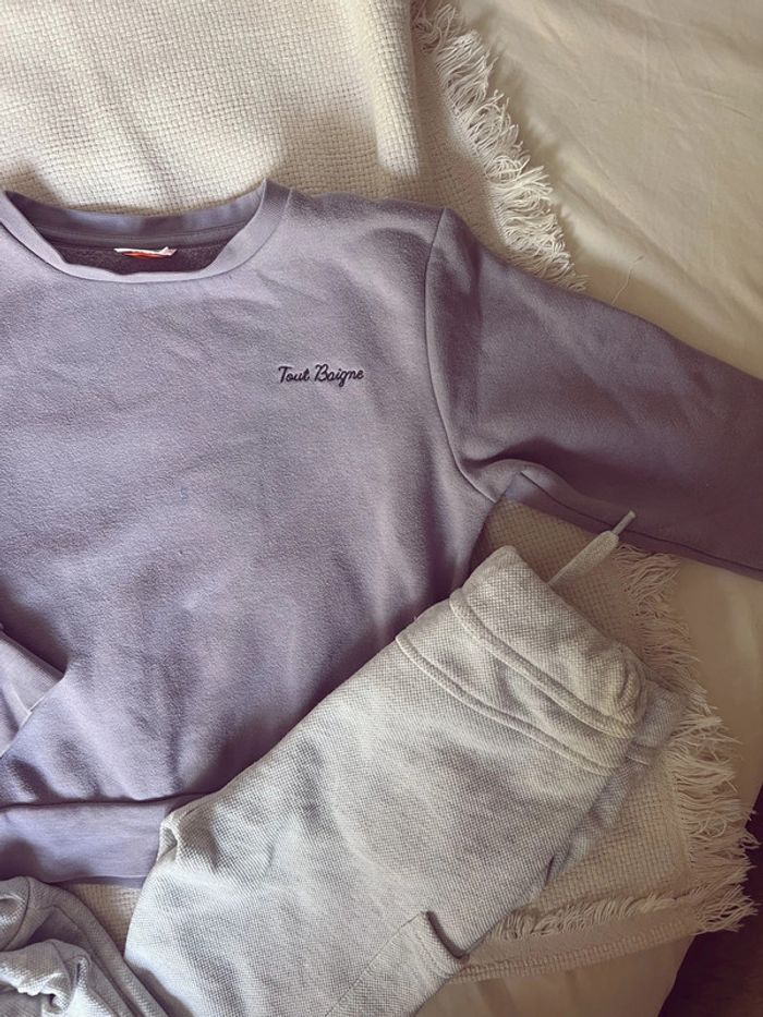 Magnifique ensemble violet et gris clair tape à l’œil 110 - photo numéro 2