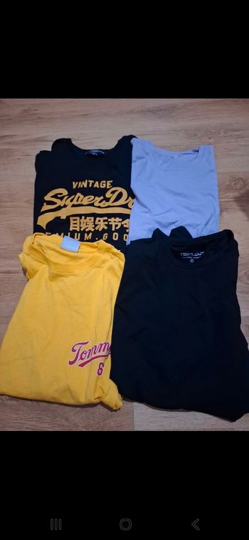 Lot de hauts homme superdry tommy hilfilger...