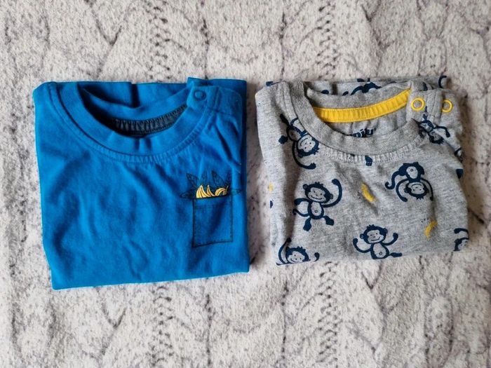 Lot de 2 tee-shirts 6 mois - photo numéro 2