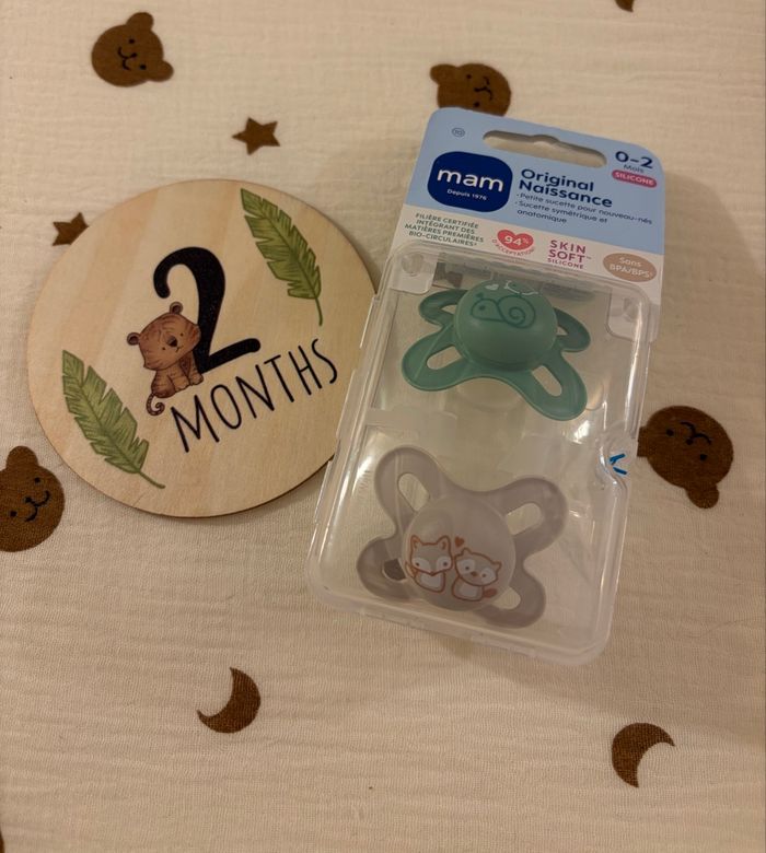 Tétines de la marque mam , 0-2 mois