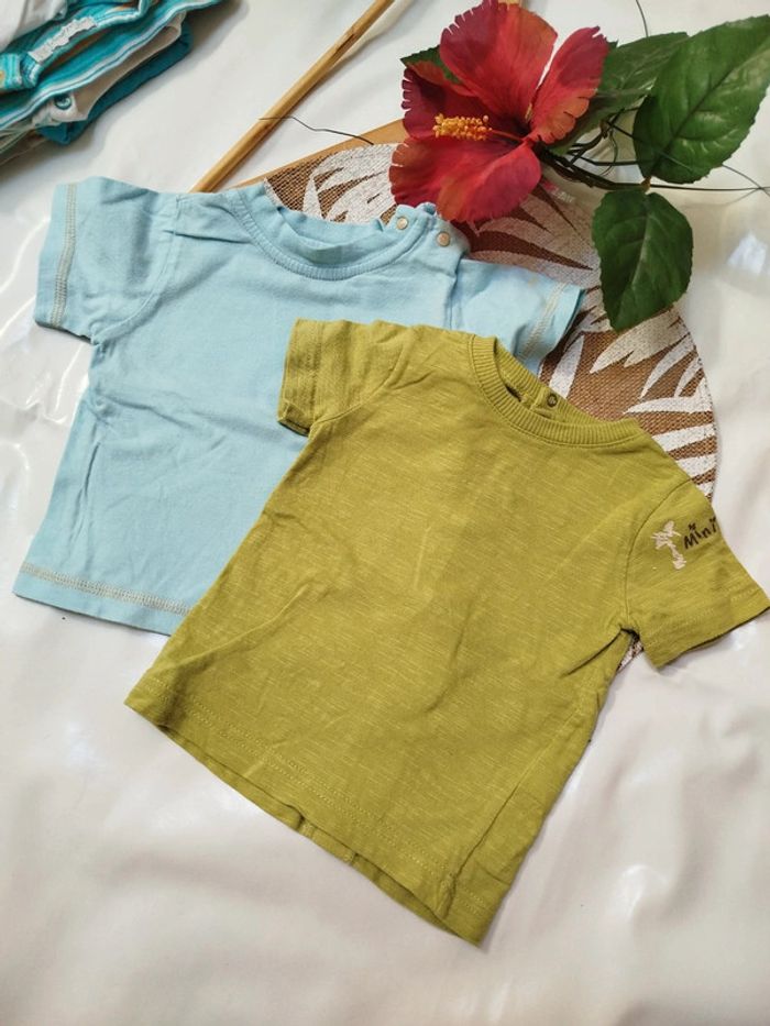 Lot t-shirts 6 mois garçon - photo numéro 2