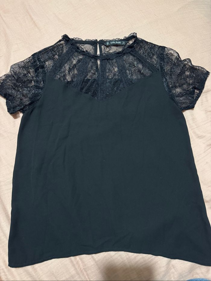 T-shirt à dentelle