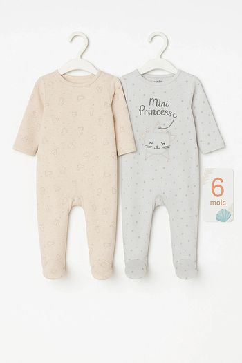 Lot de 2 pyjamas bébé 6 mois