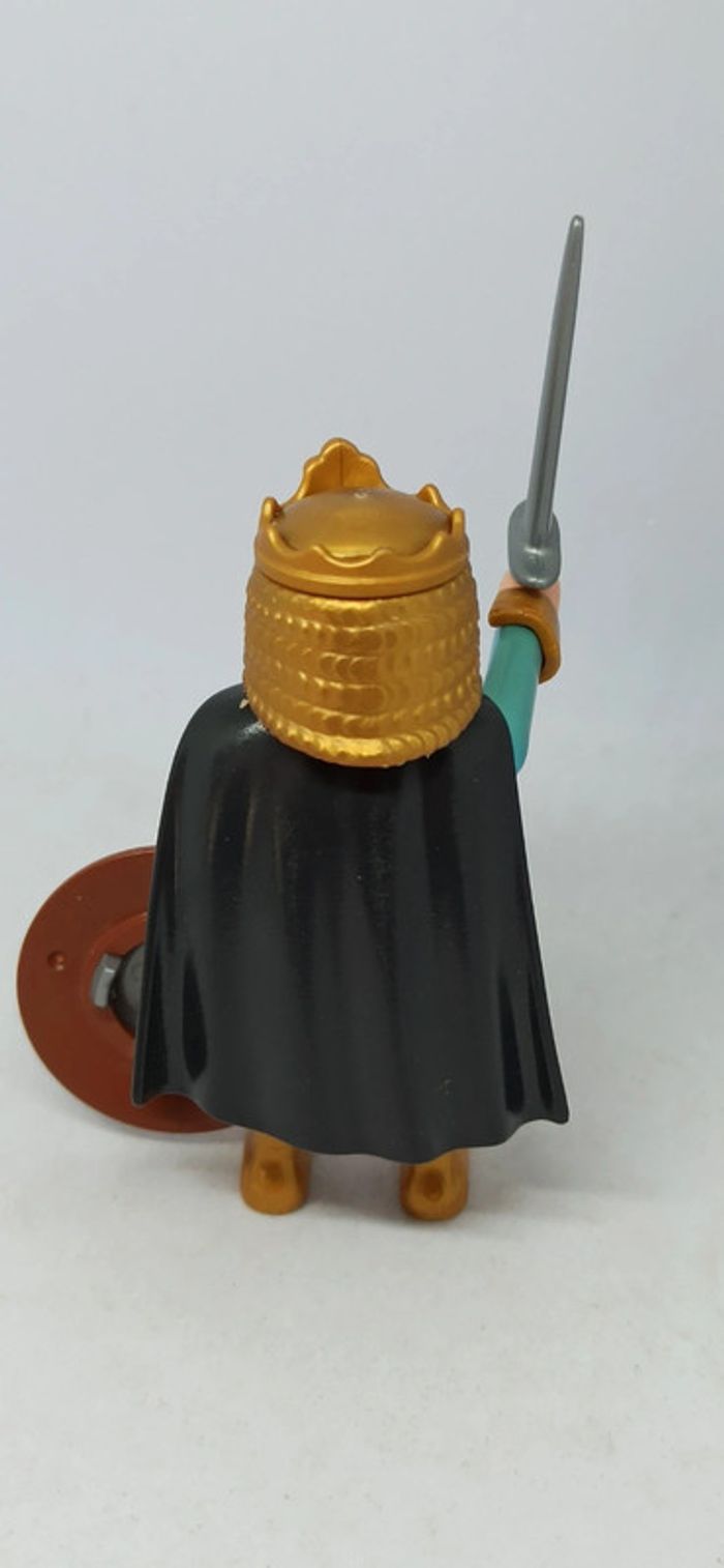 Homme prince médiéval avec haut noir et bleu playmobil - photo numéro 5