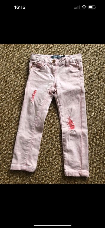 Jeans rose slim