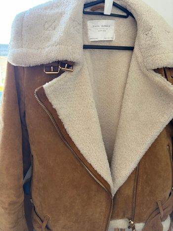 Manteau en cuir Zara