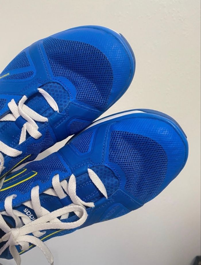 Basket Adidas adizero bleu - photo numéro 5