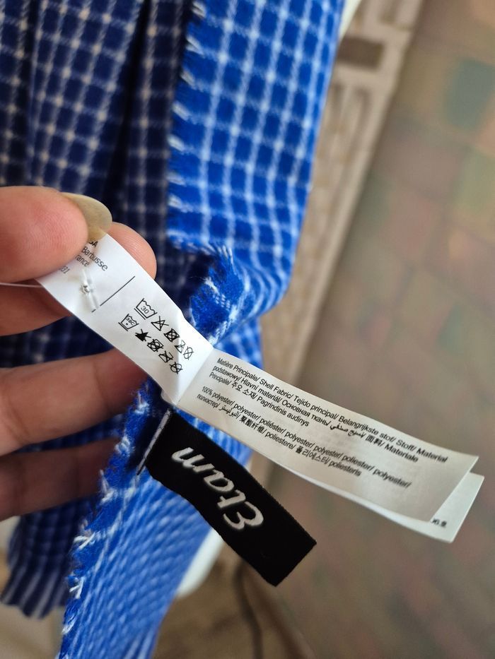 💕 Superbe Maxi-Écharpe / étole ETAM - Bleu Roi - 💕 - photo numéro 8