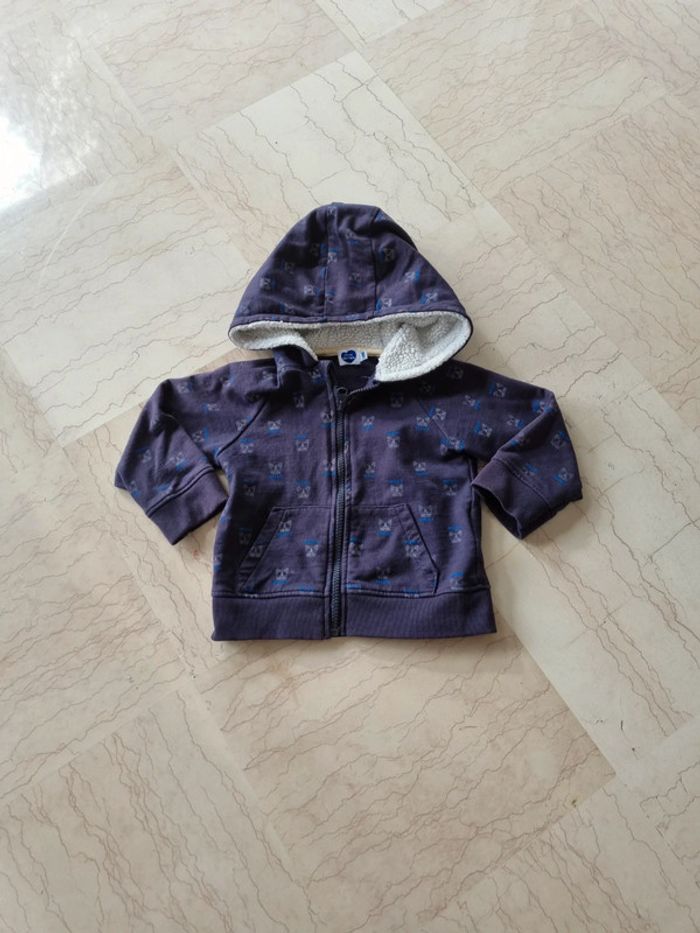 Sweat à capuche Mots d'enfants 24 mois TBE