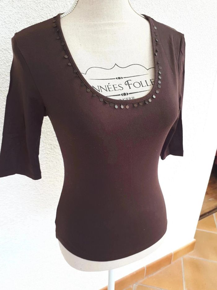 5 € Top marron 123 - photo numéro 4