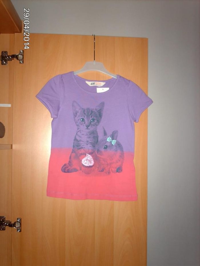 T-shirt coton H&M 4/5 ans (2€) - photo numéro 4