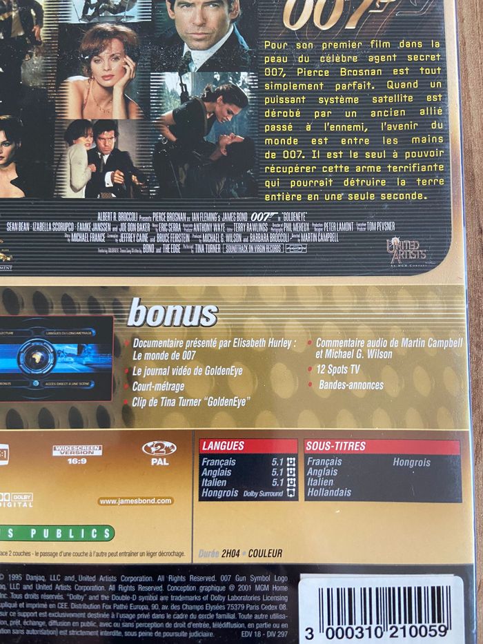 DVD James Bond 007 GoldenEye Édition spéciale - photo numéro 4