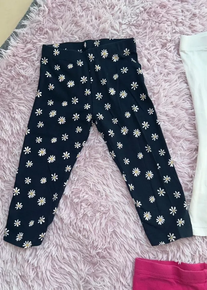 Lot de 4 legging fille taille 6 ans orchestra et kiabi - photo numéro 3