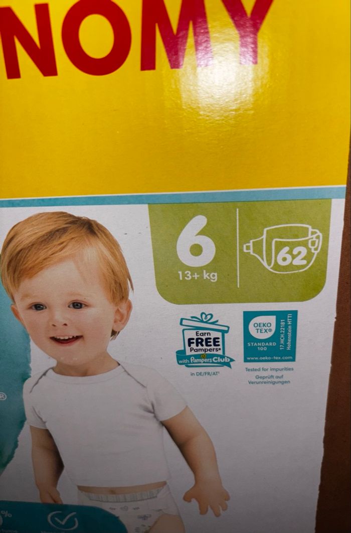 Maxi-Pack De 62 Couches Pampers Harmonie Taille:6 - photo numéro 2