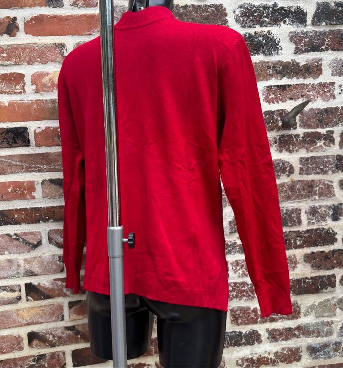 ❤️Pull fin à manches longues – Rouge vif – T40 - photo numéro 4