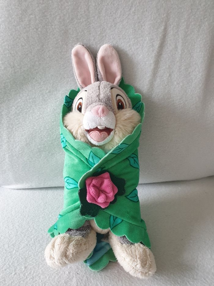 Peluche Panpan et sa couverture