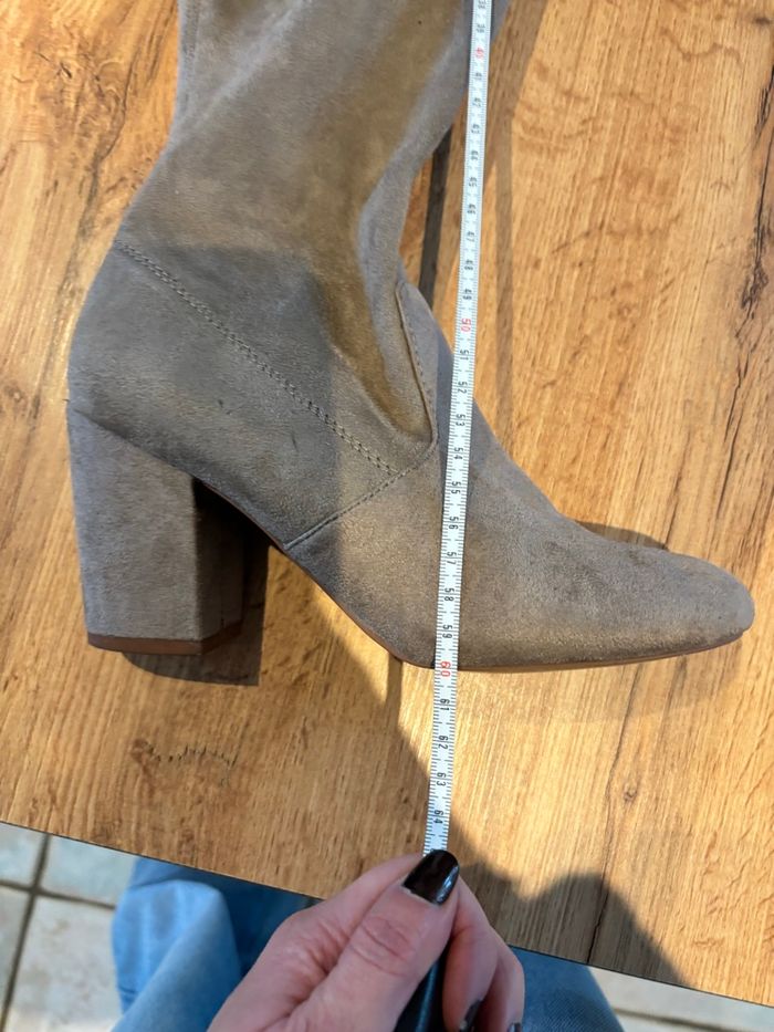 Cuissardes beige à talons taille 36 New Look - photo numéro 5