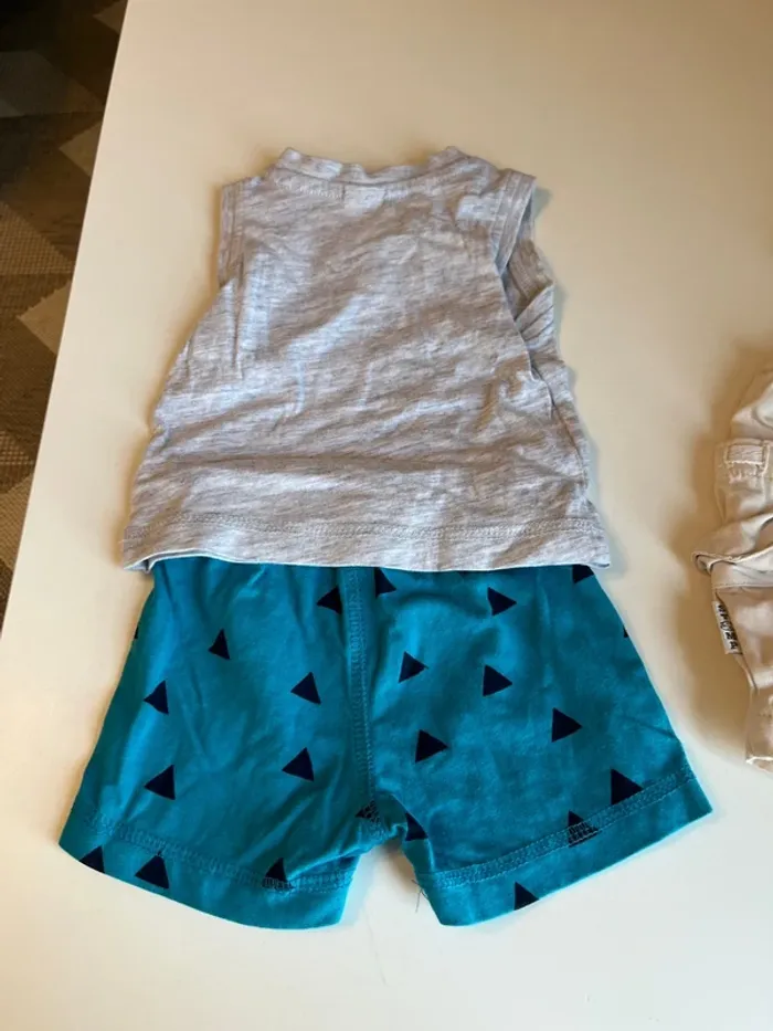 Lot naissance short été été shirt salopette - photo numéro 6