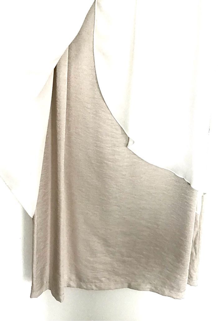 Robe champagne voiles blancs T 42 - photo numéro 2